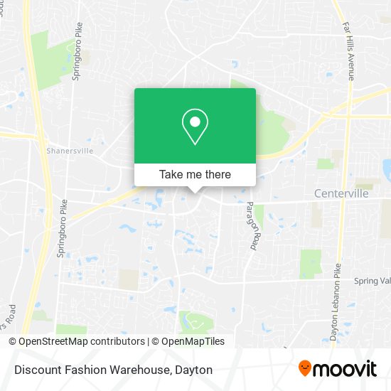 Mapa de Discount Fashion Warehouse