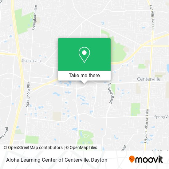 Aloha Learning Center of Centerville map