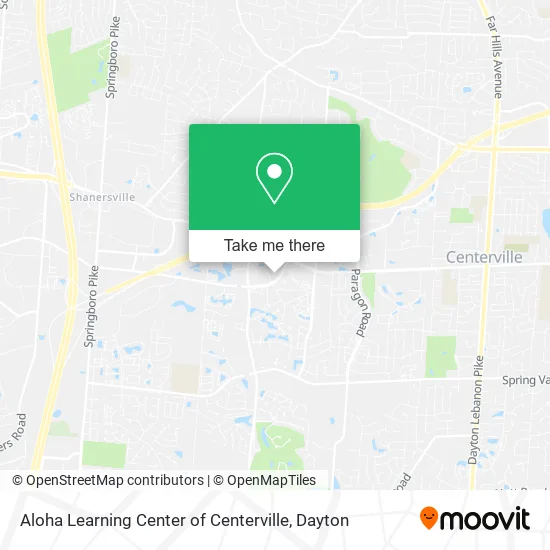 Aloha Learning Center of Centerville map