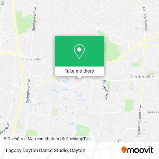 Mapa de Legacy Dayton Dance Studio