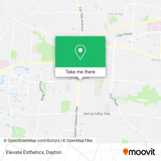 Mapa de Elevate Esthetics