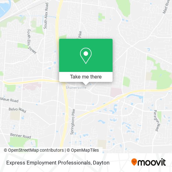 Express Employment Professionals map