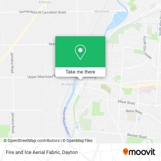 Fire and Ice Aerial Fabric map