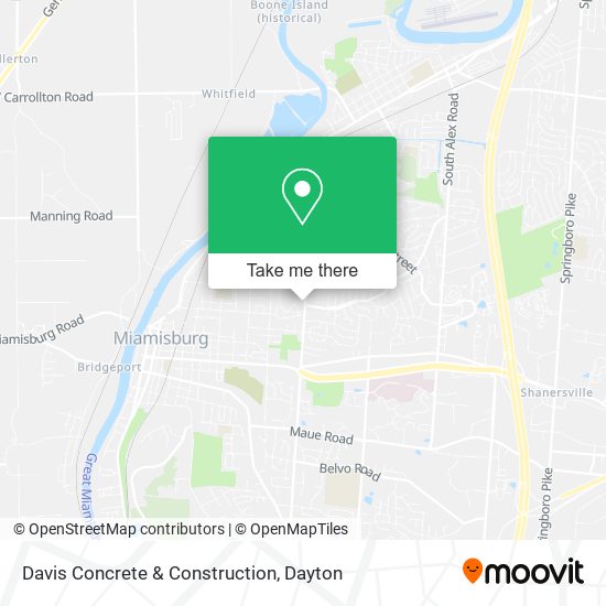 Davis Concrete & Construction map