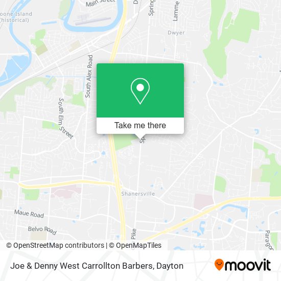 Joe & Denny West Carrollton Barbers map