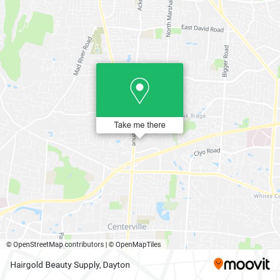 Mapa de Hairgold Beauty Supply