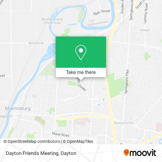 Dayton Friends Meeting map