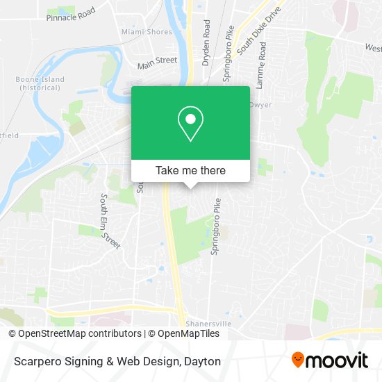 Mapa de Scarpero Signing & Web Design