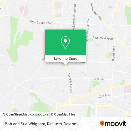 Bob and Sue Whigham, Realtors map
