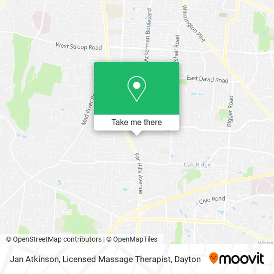 Mapa de Jan Atkinson, Licensed Massage Therapist