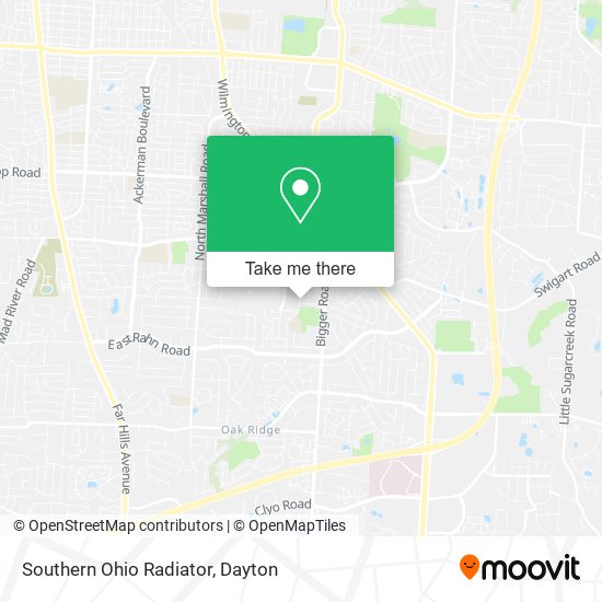 Southern Ohio Radiator map
