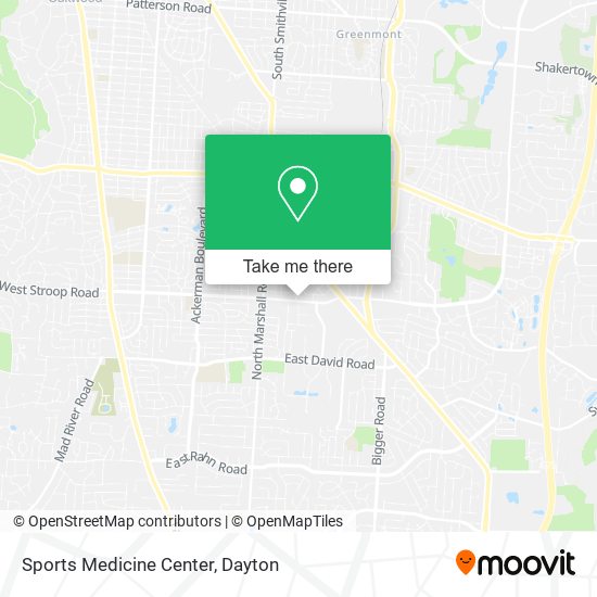 Sports Medicine Center map