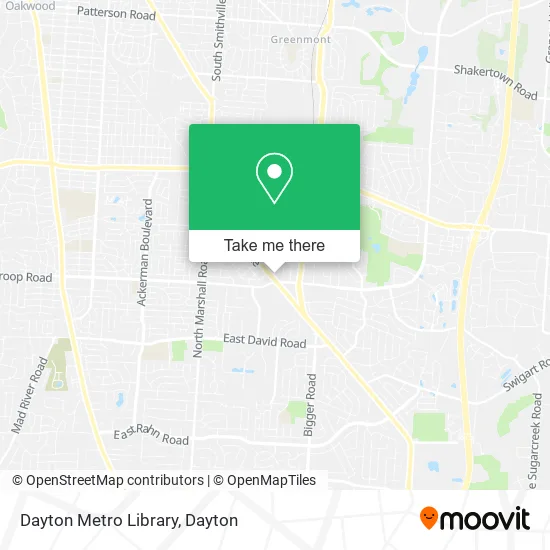 Mapa de Dayton Metro Library