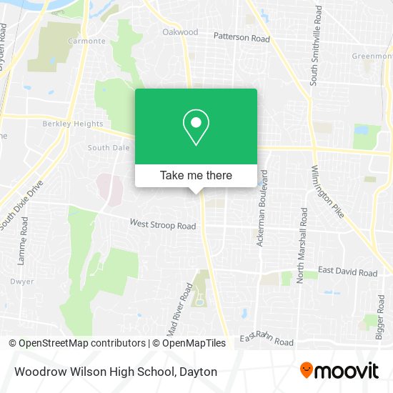 Woodrow Wilson High School map