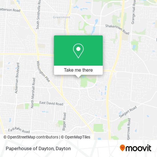 Paperhouse of Dayton map