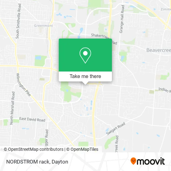 Mapa de NORDSTROM rack