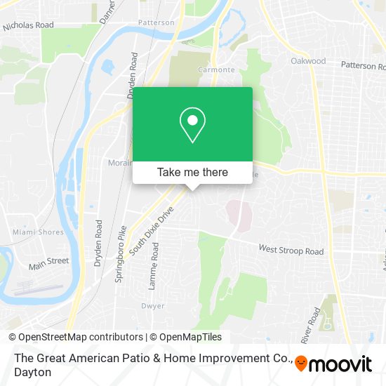 The Great American Patio & Home Improvement Co. map