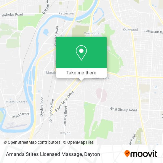Amanda Stites Licensed Massage map