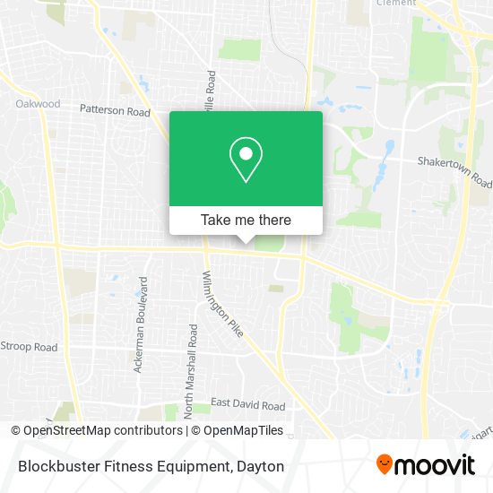 Mapa de Blockbuster Fitness Equipment