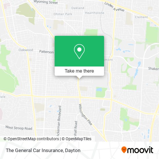 Mapa de The General Car Insurance