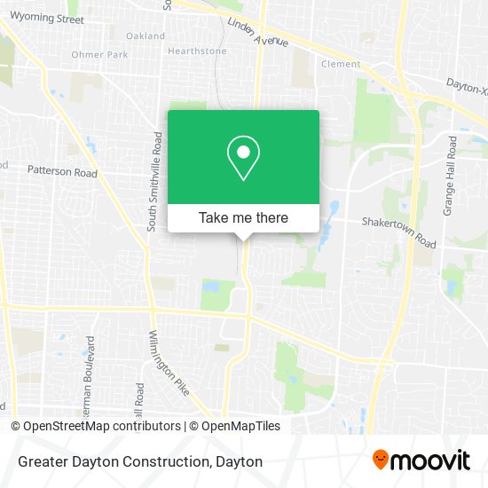 Mapa de Greater Dayton Construction