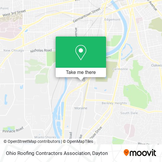 Ohio Roofing Contractors Association map