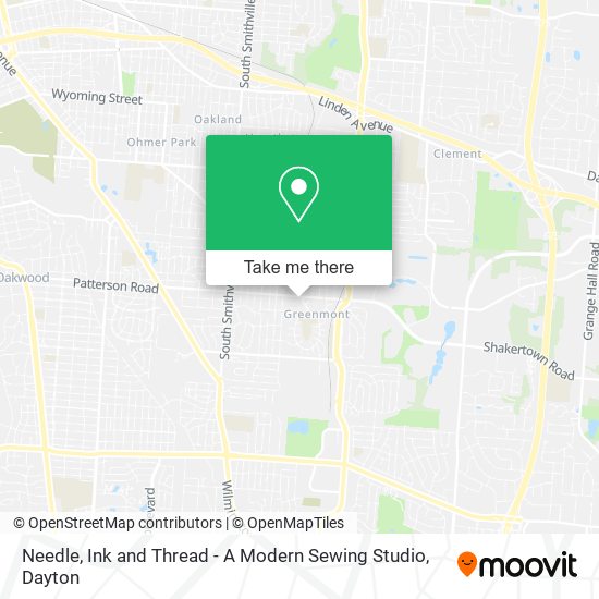Needle, Ink and Thread - A Modern Sewing Studio map