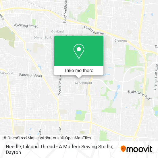 Mapa de Needle, Ink and Thread - A Modern Sewing Studio