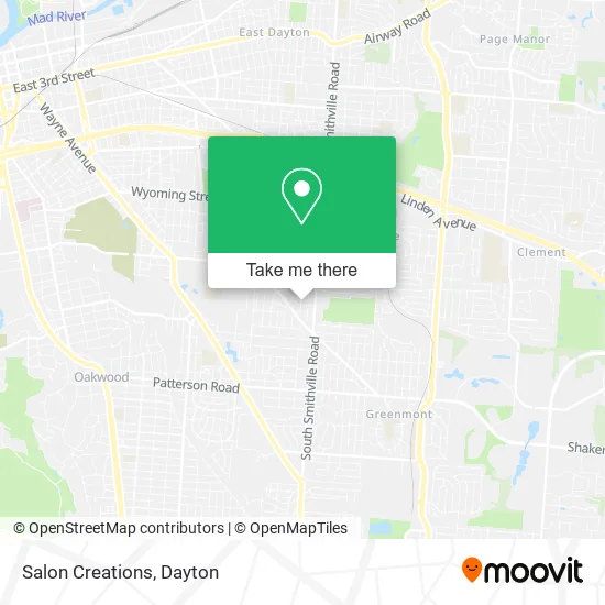 Salon Creations map