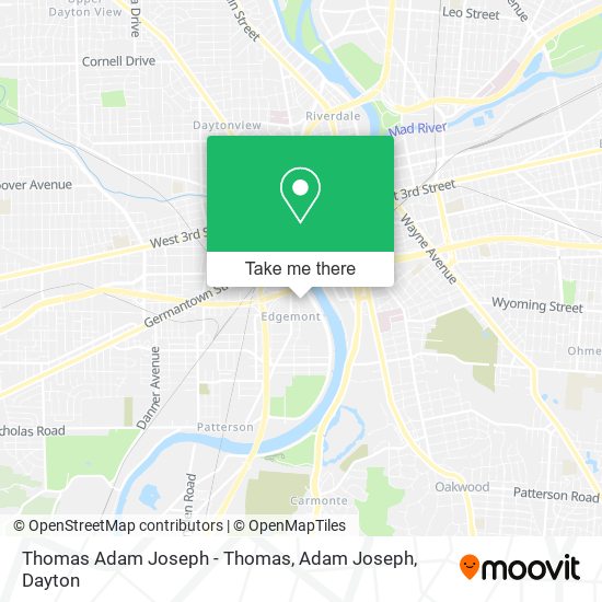 Mapa de Thomas Adam Joseph - Thomas, Adam Joseph