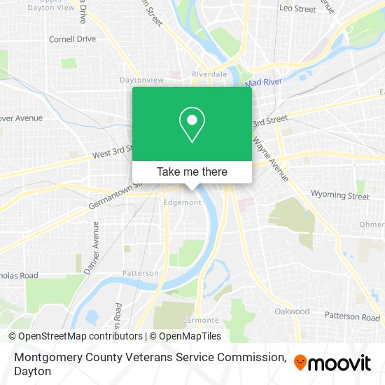 Mapa de Montgomery County Veterans Service Commission