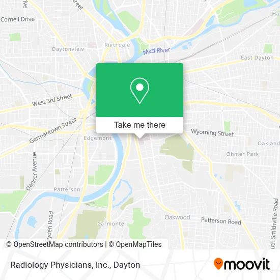 Radiology Physicians, Inc. map
