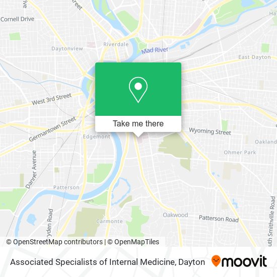Associated Specialists of Internal Medicine map