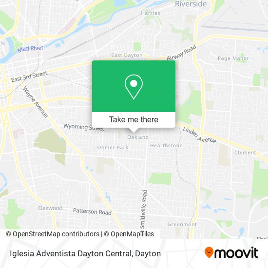 Mapa de Iglesia Adventista Dayton Central