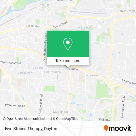 Five Stones Therapy map