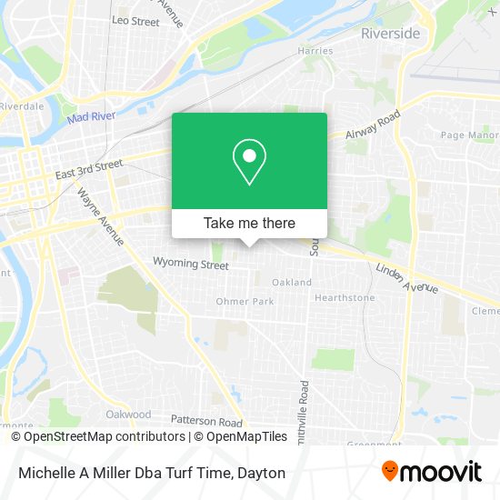 Michelle A Miller Dba Turf Time map