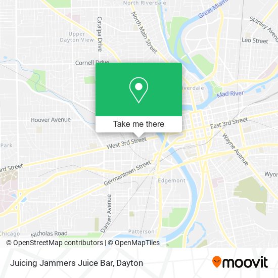 Juicing Jammers Juice Bar map