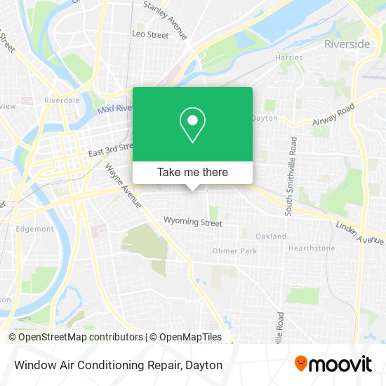 Window Air Conditioning Repair map