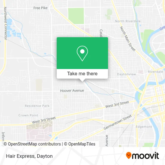 Hair Express map