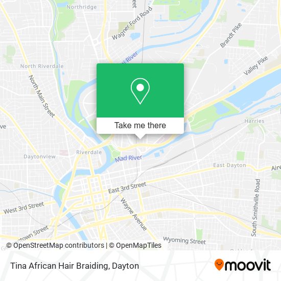 Tina African Hair Braiding map