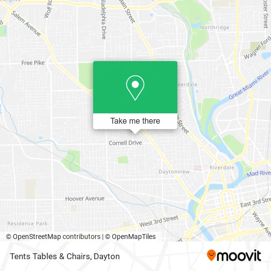 Tents Tables & Chairs map
