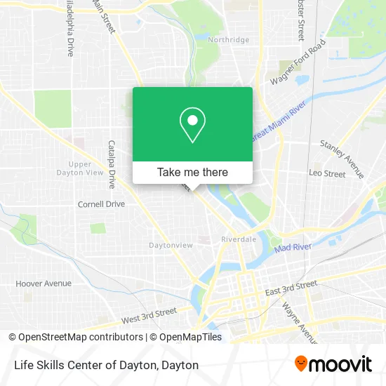 Life Skills Center of Dayton map