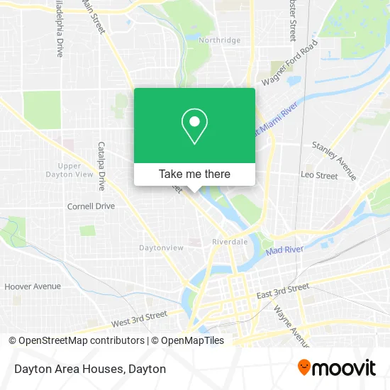 Dayton Area Houses map