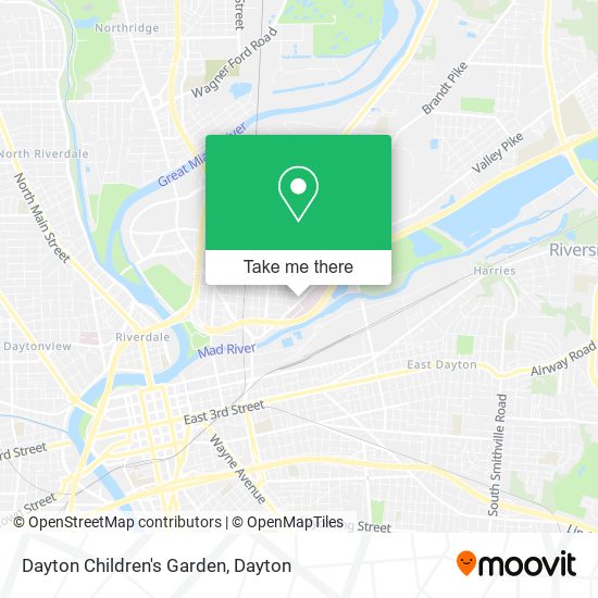 Dayton Children's Garden map