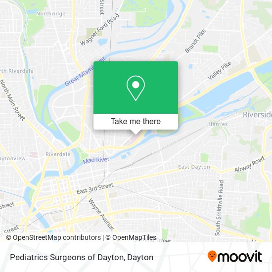 Pediatrics Surgeons of Dayton map