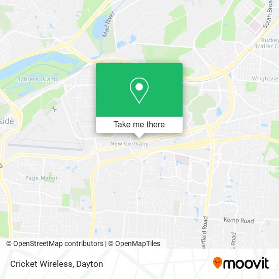 Mapa de Cricket Wireless