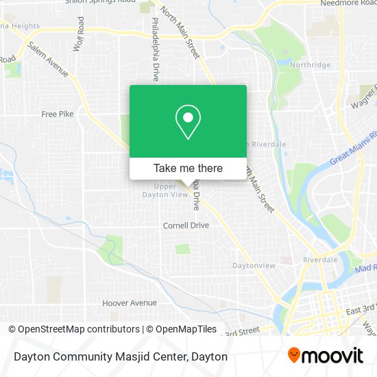 Dayton Community Masjid Center map