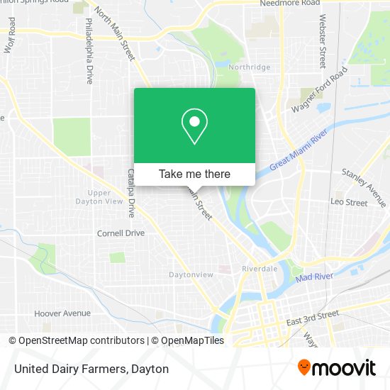 United Dairy Farmers map