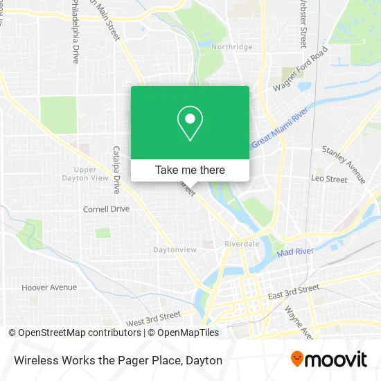 Wireless Works the Pager Place map