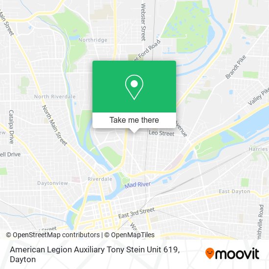Mapa de American Legion Auxiliary Tony Stein Unit 619